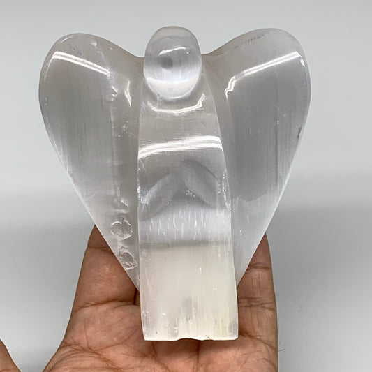 364.8g, 3.9"x3.4"x1.7"Natural Selenite (Satin Spar) Angel Crystal @Morocco,B8974
