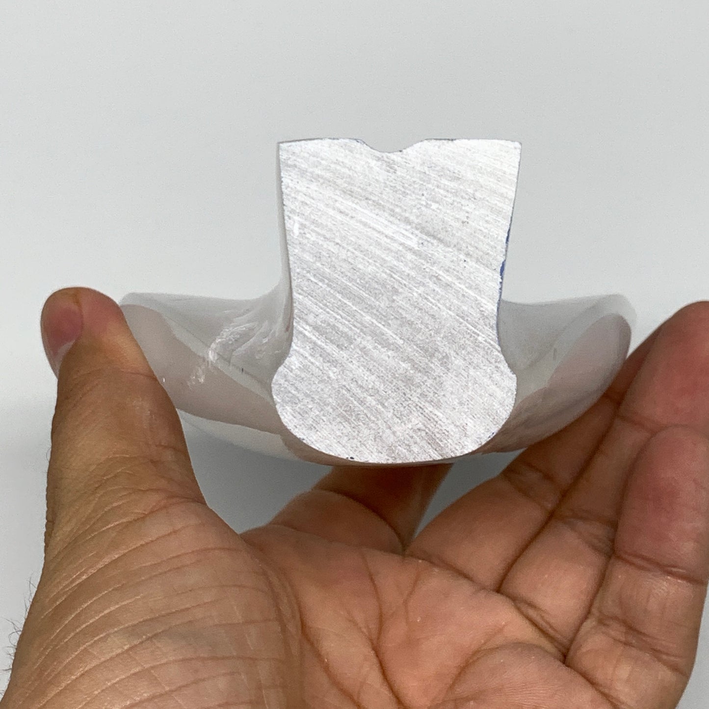 364.8g, 3.9"x3.4"x1.7"Natural Selenite (Satin Spar) Angel Crystal @Morocco,B8974