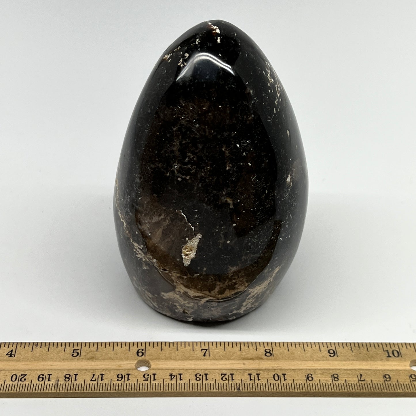 945g,4.8"x3.3"x3.1" Black Opal Freeform Polished Gemstone @Madagascar,B21089