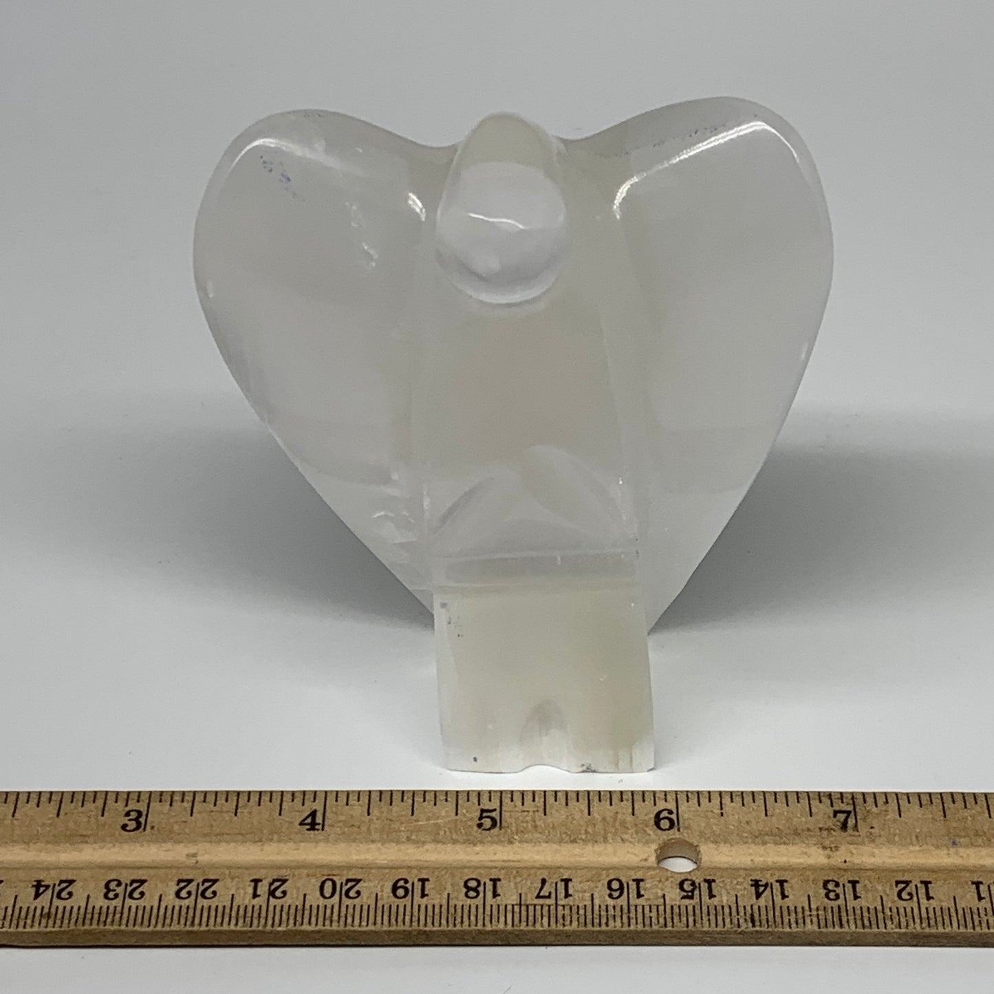 364.8g, 3.9"x3.4"x1.7"Natural Selenite (Satin Spar) Angel Crystal @Morocco,B8974