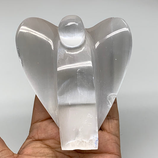 364.4g, 3.9"x3.4"x1.8"Natural Selenite (Satin Spar) Angel Crystal @Morocco,B8975