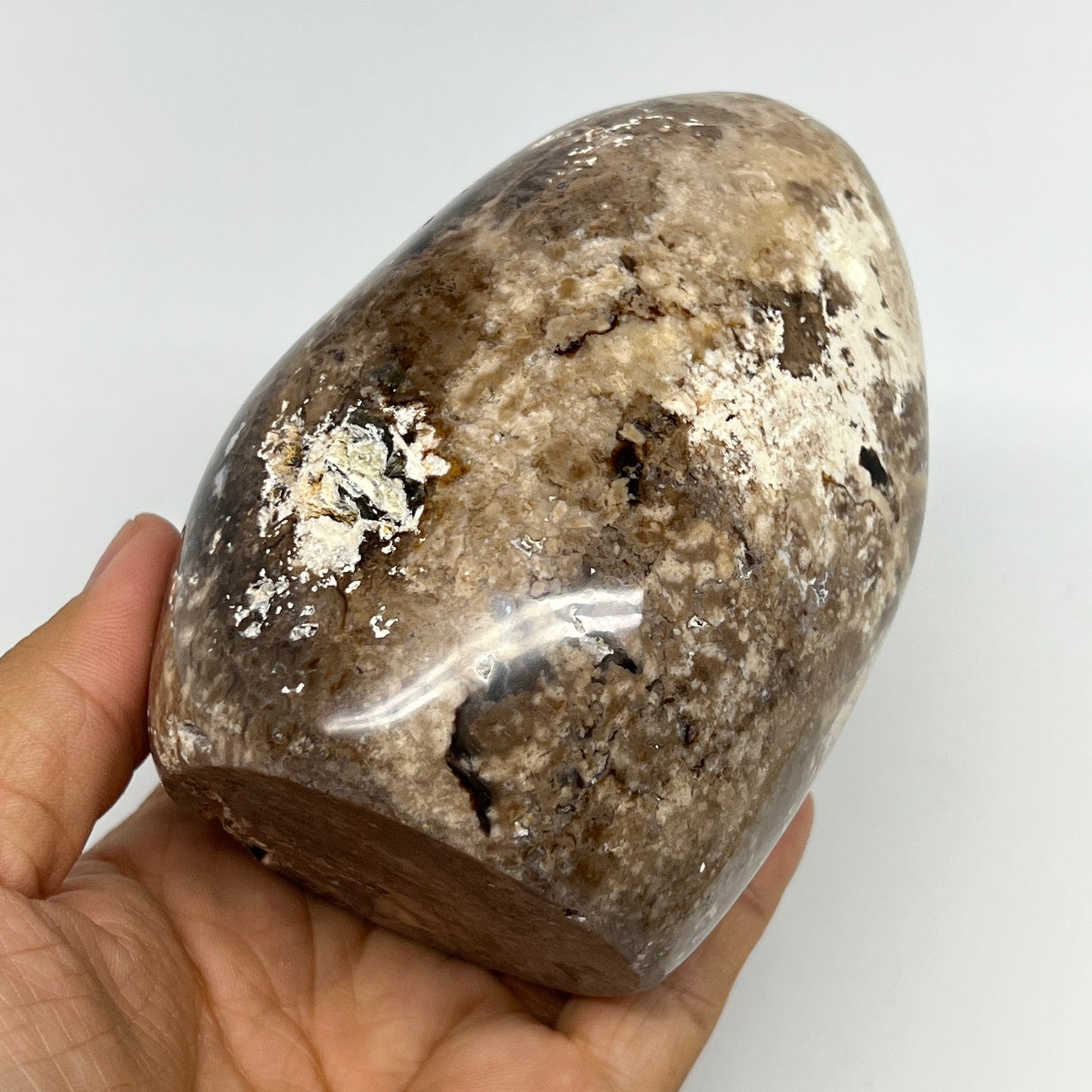 635g,4.2"x3.1"x2.6" Black Opal Freeform Polished Gemstone @Madagascar,B21090