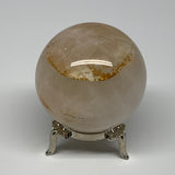 217.8g, 2.1" (54mm), Yellow Hematoid Sphere Crystal Ball Gemstones @Madagascar,B