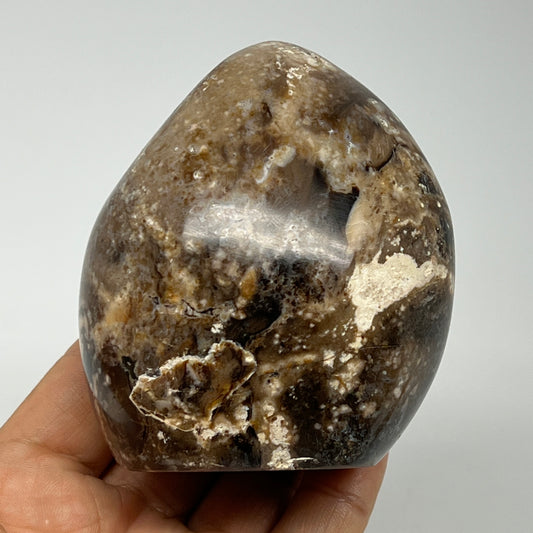 360.3g,3.1"x2.7"x2.2" Black Opal Freeform Polished Gemstone @Madagascar,B21092