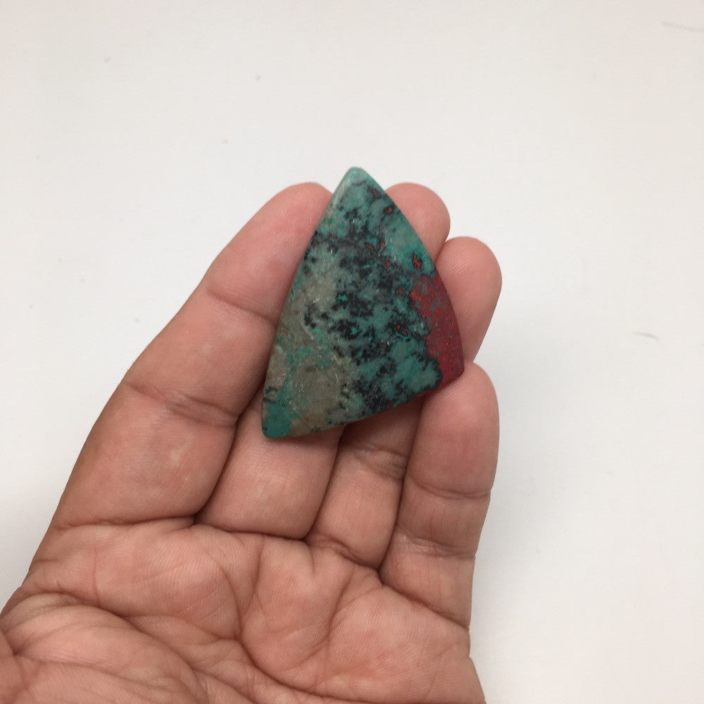 61.5 cts Natural Sonora Sunset Chrysocolla Cuprite Cabochon from Mexico, SO34 - watangem.com