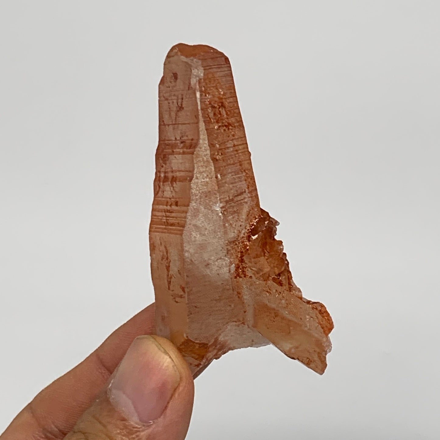 34.6g, 2.4"x1.4"x0.7", Natural Red Quartz Crystal Terminated @Morocco, B11484