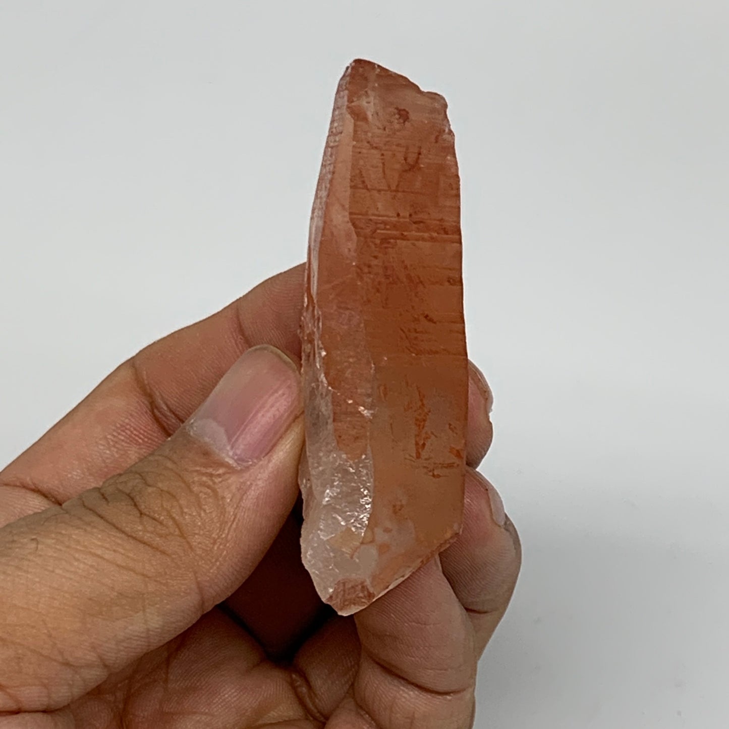 34.6g, 2.4"x1.4"x0.7", Natural Red Quartz Crystal Terminated @Morocco, B11484