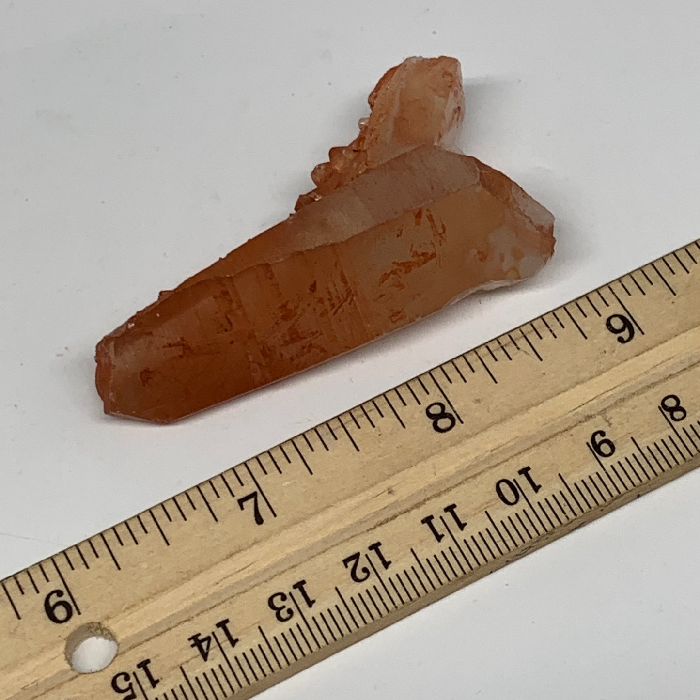 34.6g, 2.4"x1.4"x0.7", Natural Red Quartz Crystal Terminated @Morocco, B11484