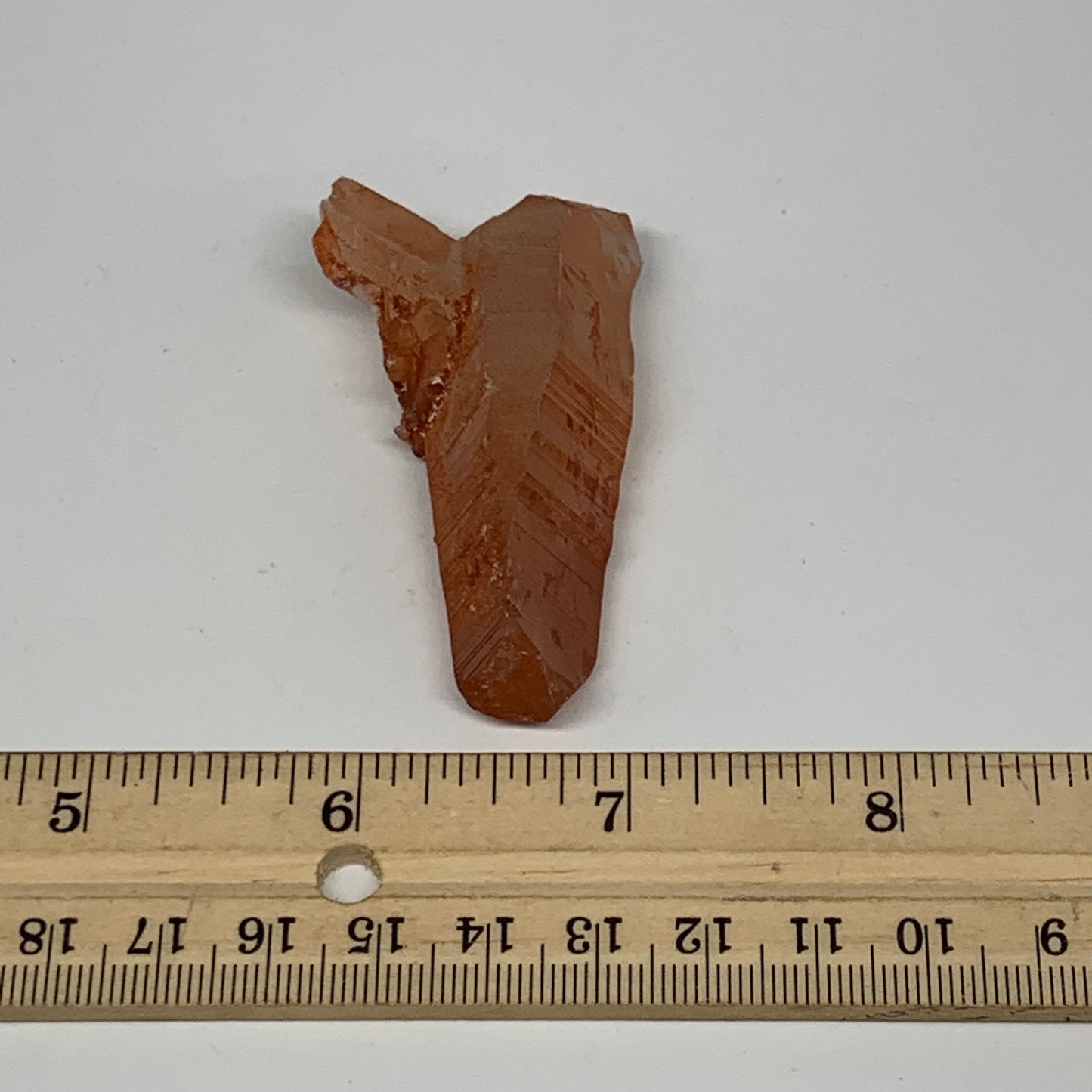 34.6g, 2.4"x1.4"x0.7", Natural Red Quartz Crystal Terminated @Morocco, B11484