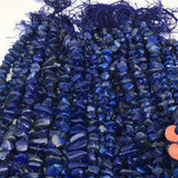 1 st, Half Polished Natural Lapis Lazuli Chunk Chips Free Form Beads,Afghanistan - watangem.com