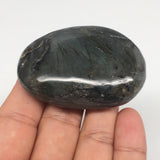 75.4g,2.3"x1.6"x0.7" Labradorite Palm-stone Tumbled Reiki @Madagascar,MSP319