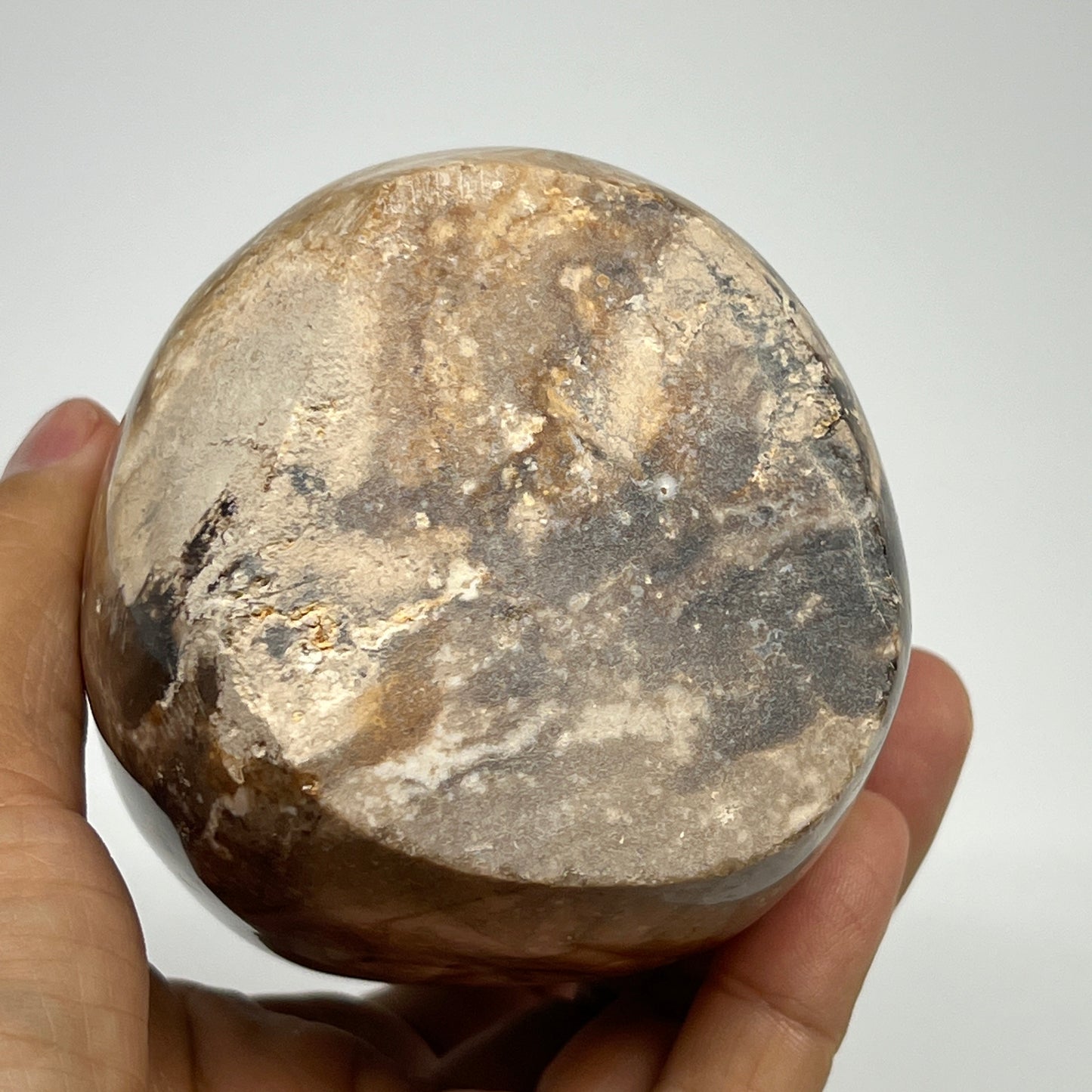 770g,4.8"x3"x2.8" Black Opal Freeform Polished Gemstone @Madagascar,B21096