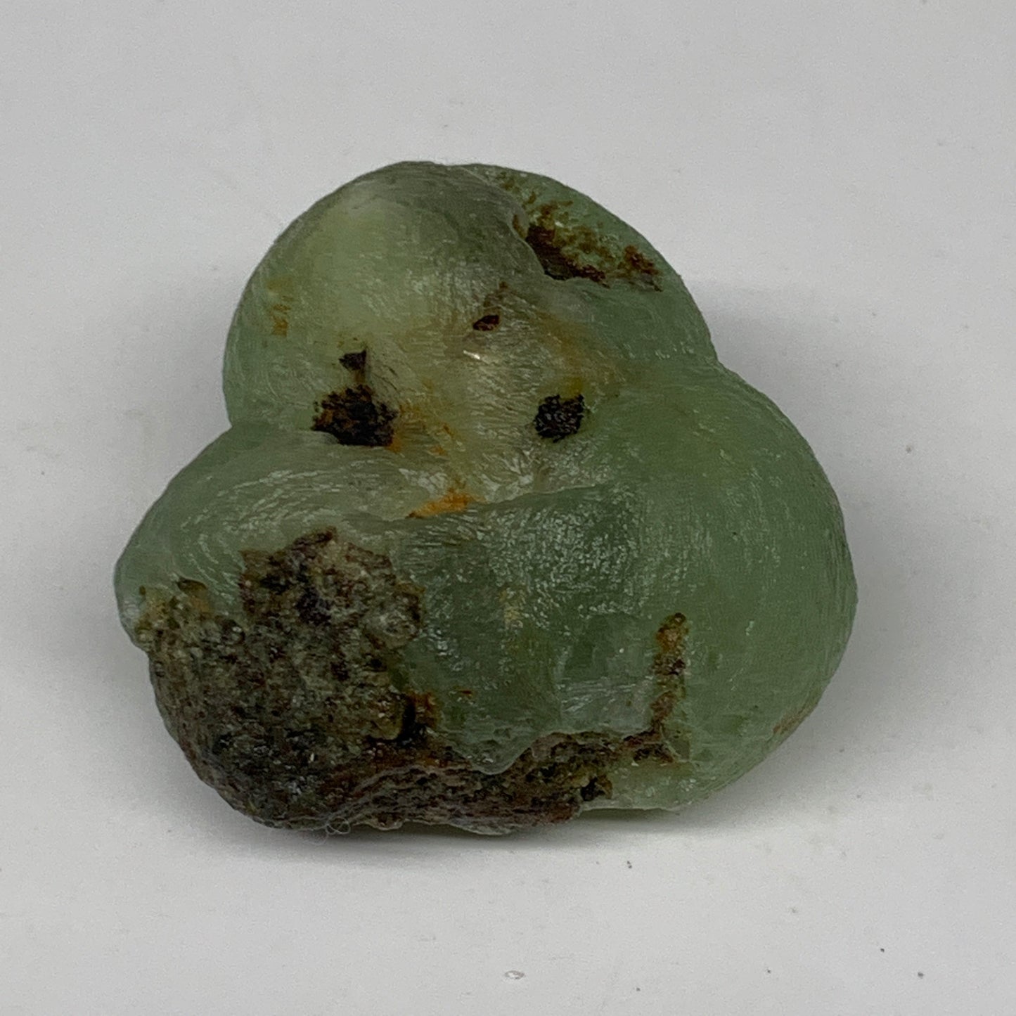 67.9g, 1.6"x1.7"x1.1" Prehnite With Epidote Inclusion Mineral Specimen, B7014