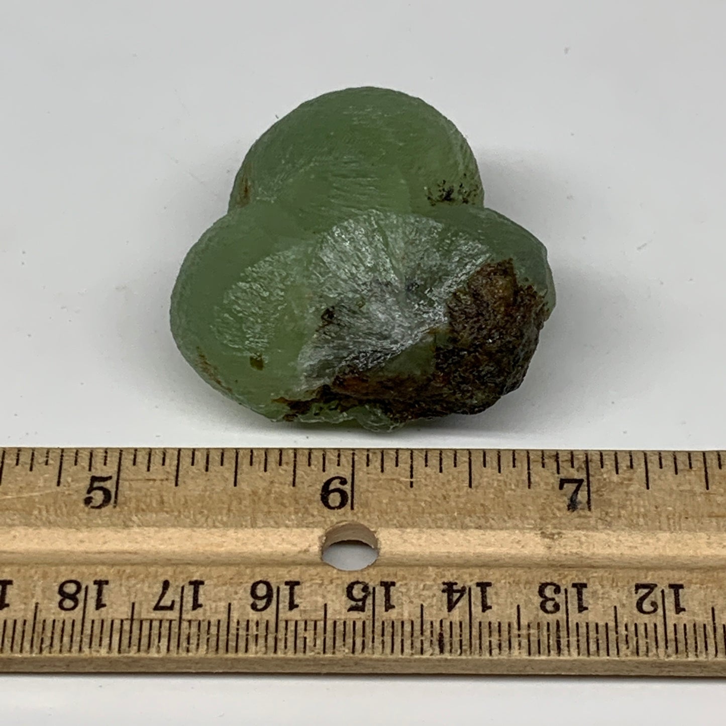 67.9g, 1.6"x1.7"x1.1" Prehnite With Epidote Inclusion Mineral Specimen, B7014