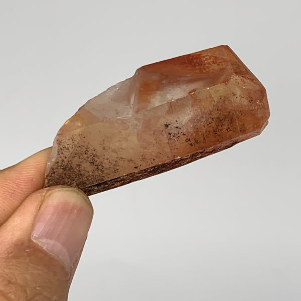25.5g, 2"x0.9"x0.7", Natural Red Quartz Crystal Terminated @Morocco, B11488