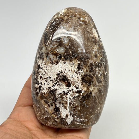 442.2g,4.1"x2.7"x2.1" Black Opal Freeform Polished Gemstone @Madagascar,B21098