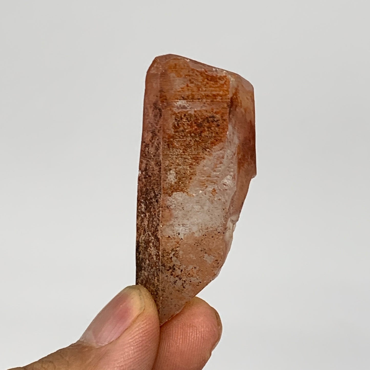25.5g, 2"x0.9"x0.7", Natural Red Quartz Crystal Terminated @Morocco, B11488