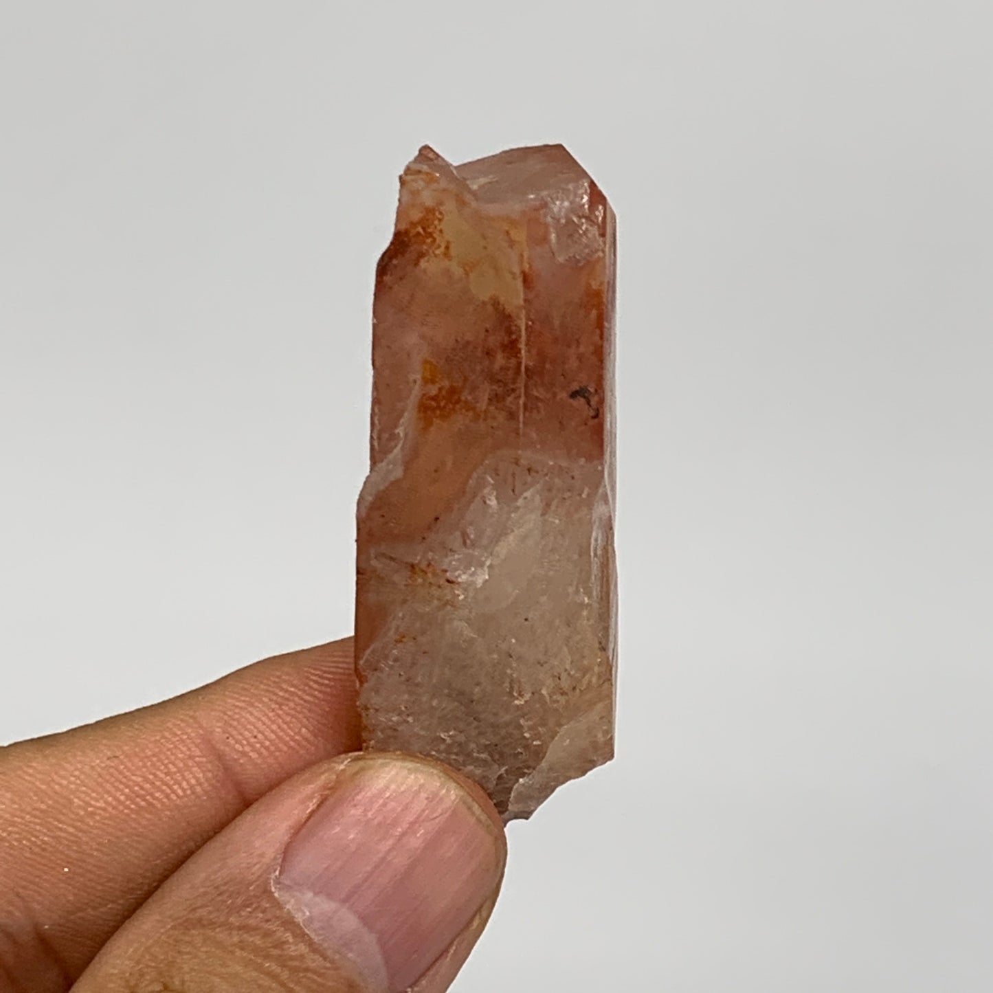 25.5g, 2"x0.9"x0.7", Natural Red Quartz Crystal Terminated @Morocco, B11488
