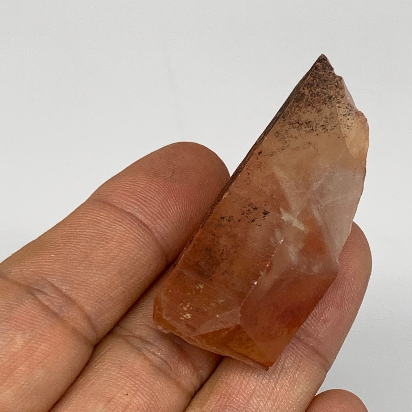 25.5g, 2"x0.9"x0.7", Natural Red Quartz Crystal Terminated @Morocco, B11488
