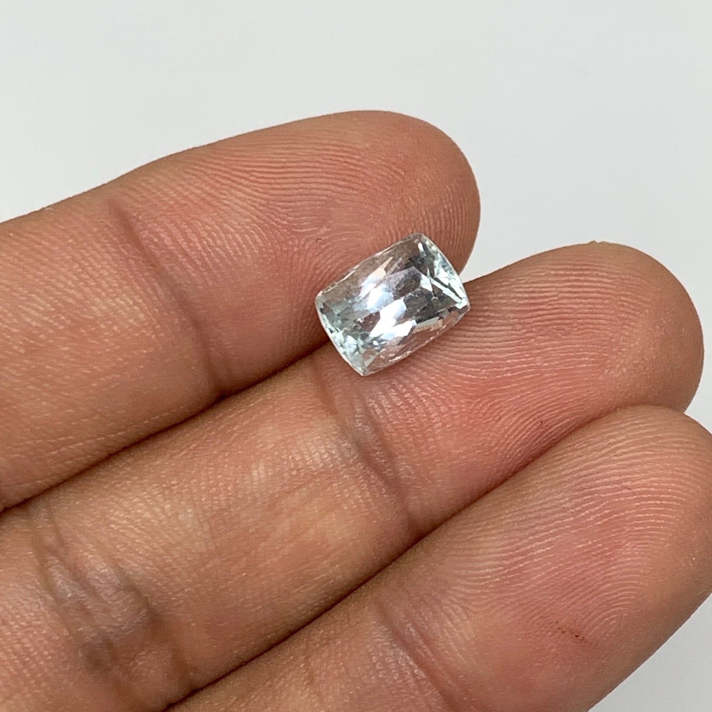 2.88cts, 9mmx6mmx6mm, Aquamarine Crystal Facetted Stone Loose @Pakistan,CTS118