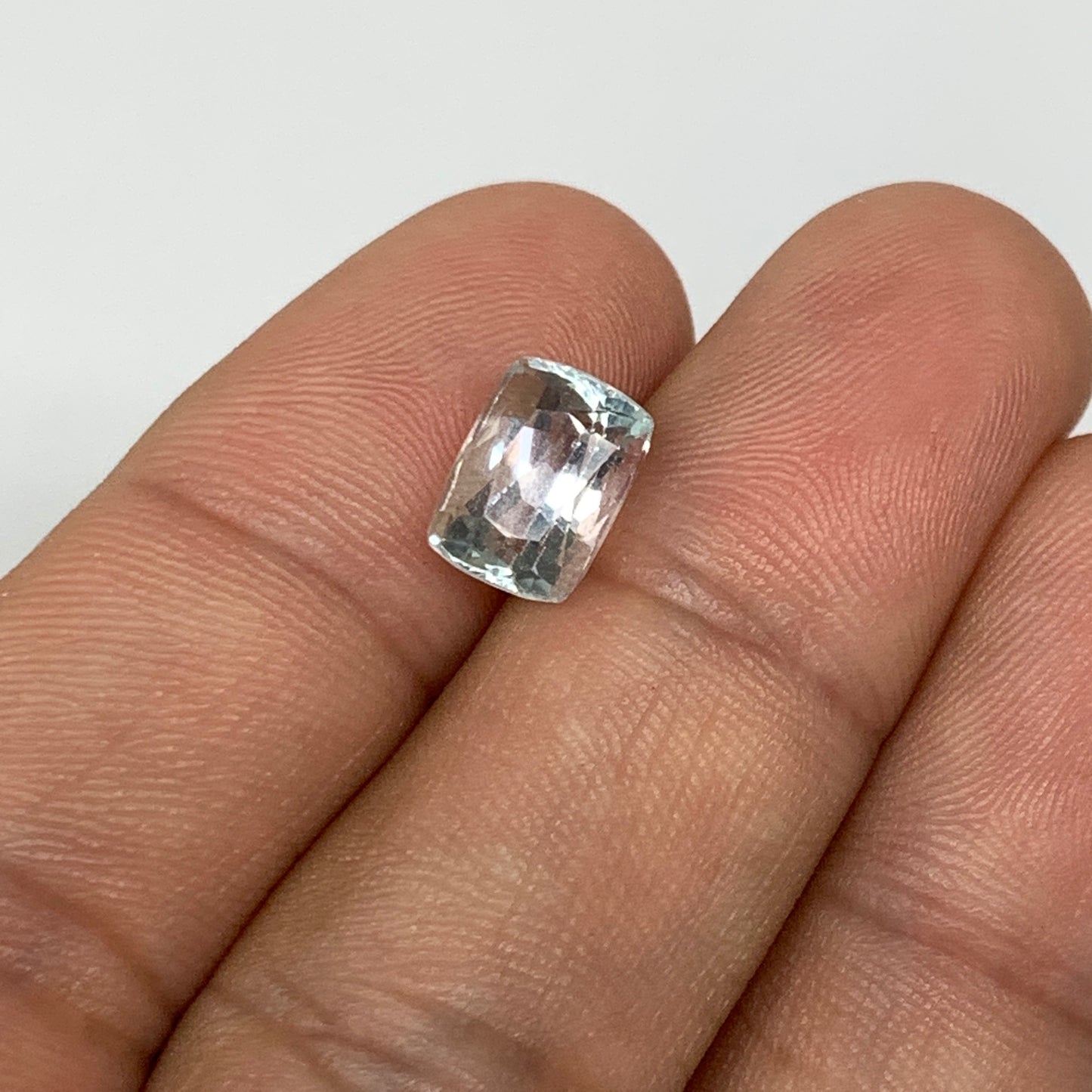 2.88cts, 9mmx6mmx6mm, Aquamarine Crystal Facetted Stone Loose @Pakistan,CTS118