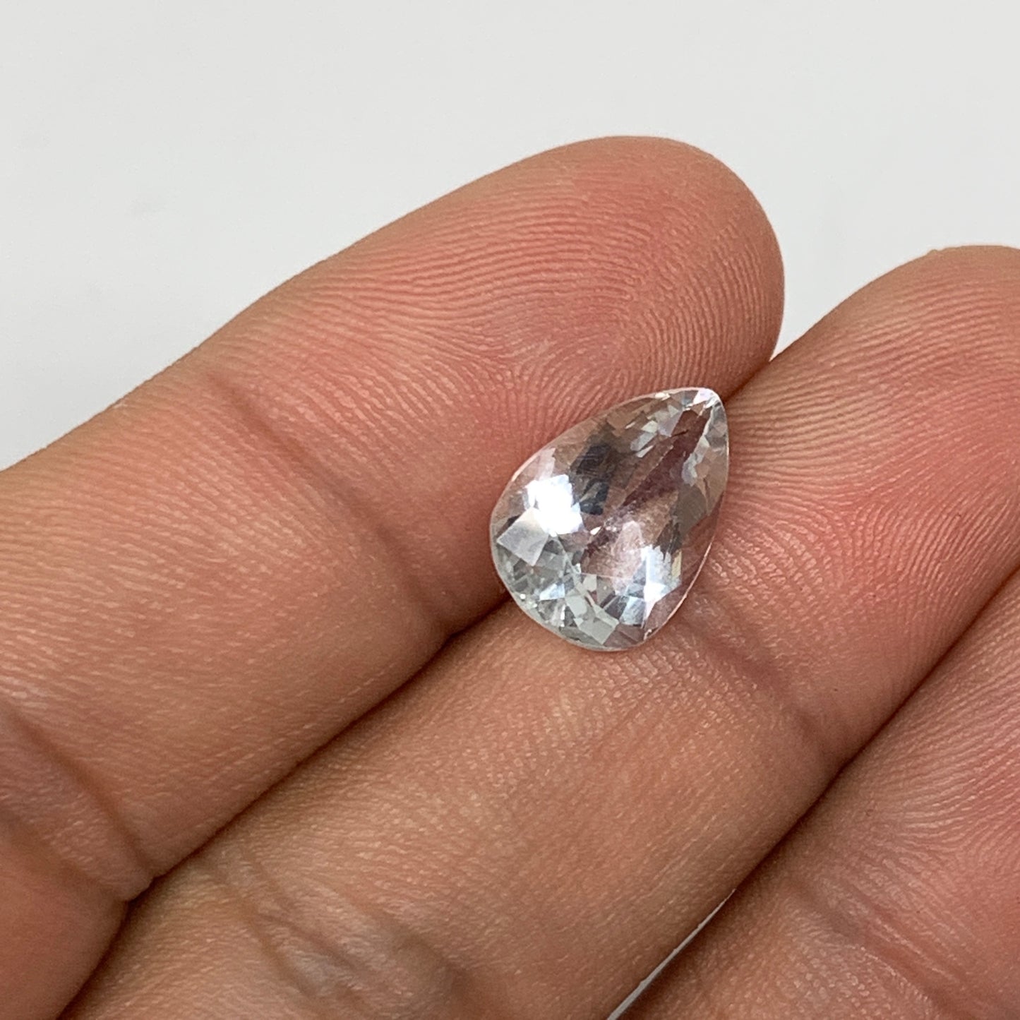 3.11cts, 12mmx8mmx5mm, Aquamarine Crystal Facetted Stone Loose @Pakistan,CTS121