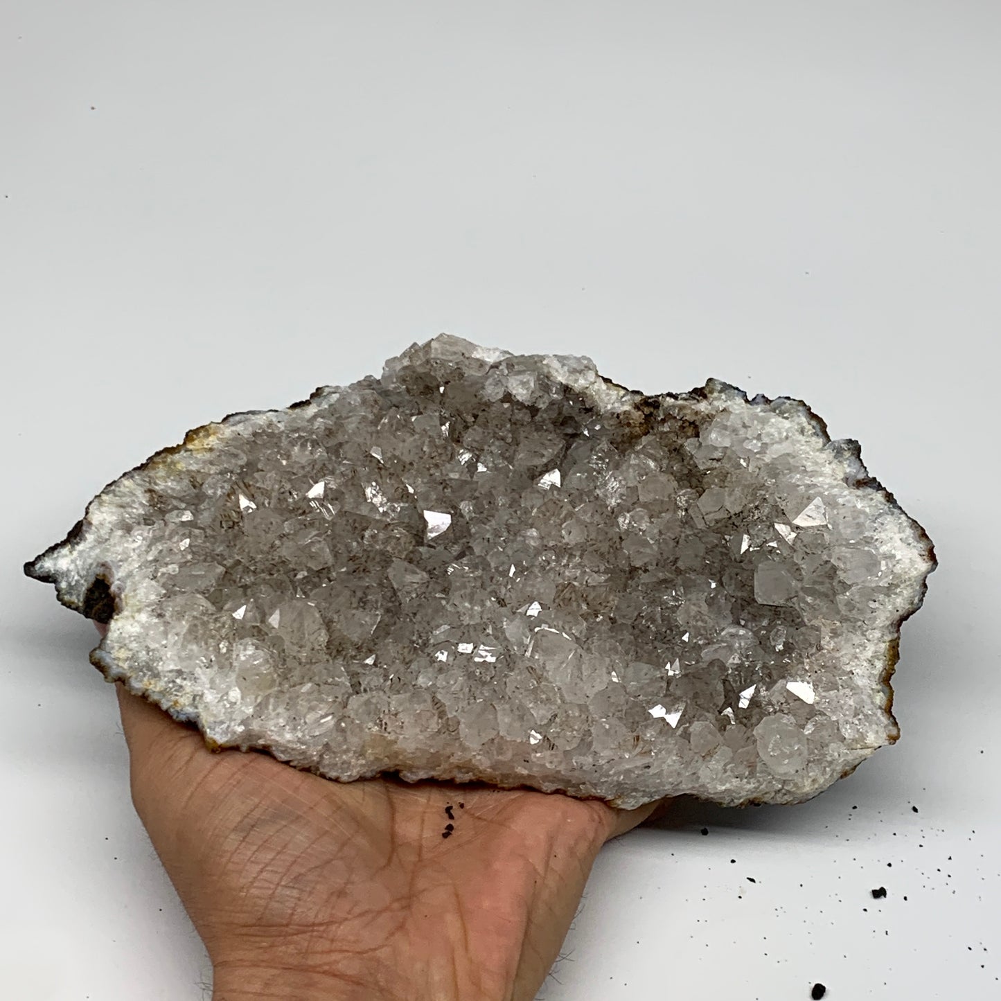 1242g, 8"x5.2"x1.2", Rare Manganese Cluster With Quartz Mineral Specimen,B10658