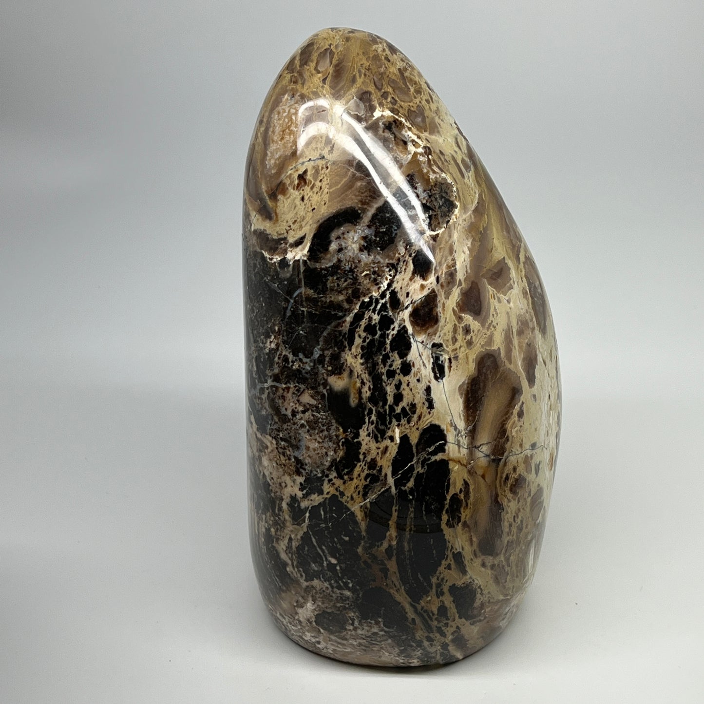 4030g,8.25"x6.5"x4.4" Black Opal Freeform Polished Gemstone @Madagascar,B21104