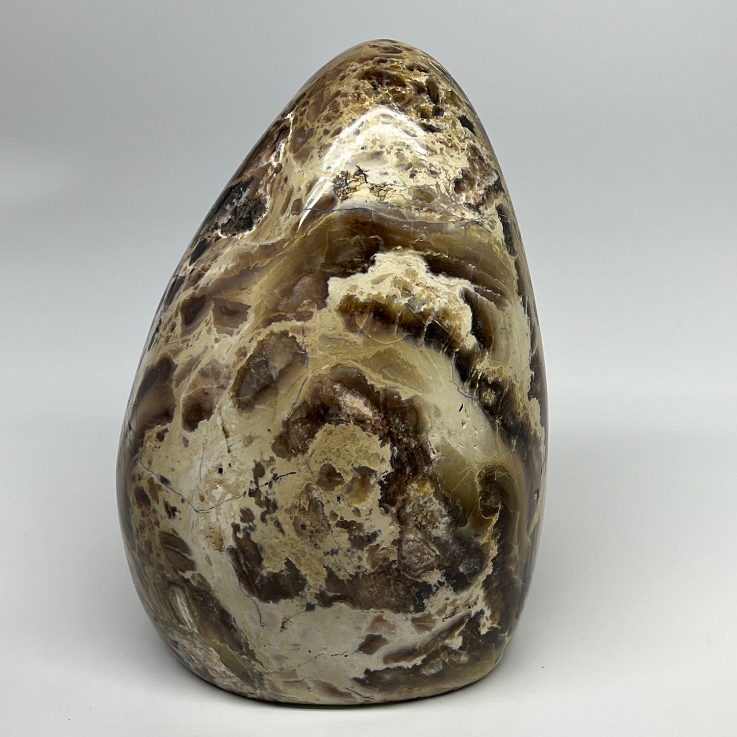 4030g,8.25"x6.5"x4.4" Black Opal Freeform Polished Gemstone @Madagascar,B21104