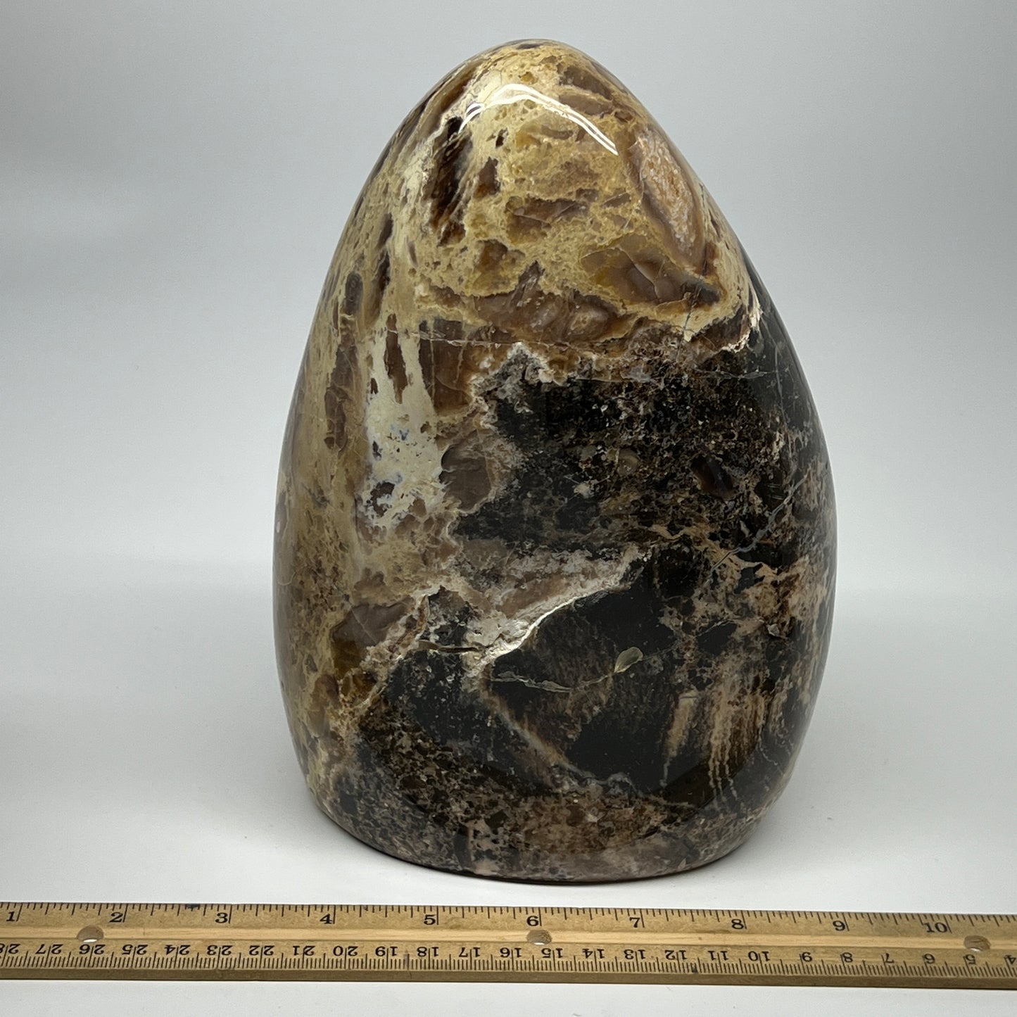 4030g,8.25"x6.5"x4.4" Black Opal Freeform Polished Gemstone @Madagascar,B21104