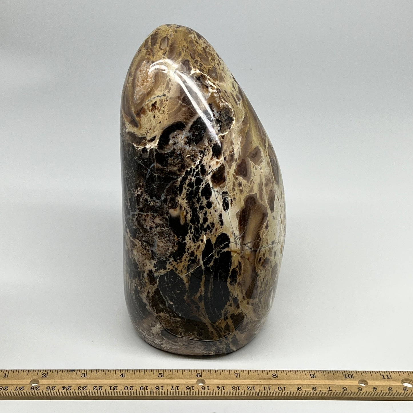 4030g,8.25"x6.5"x4.4" Black Opal Freeform Polished Gemstone @Madagascar,B21104