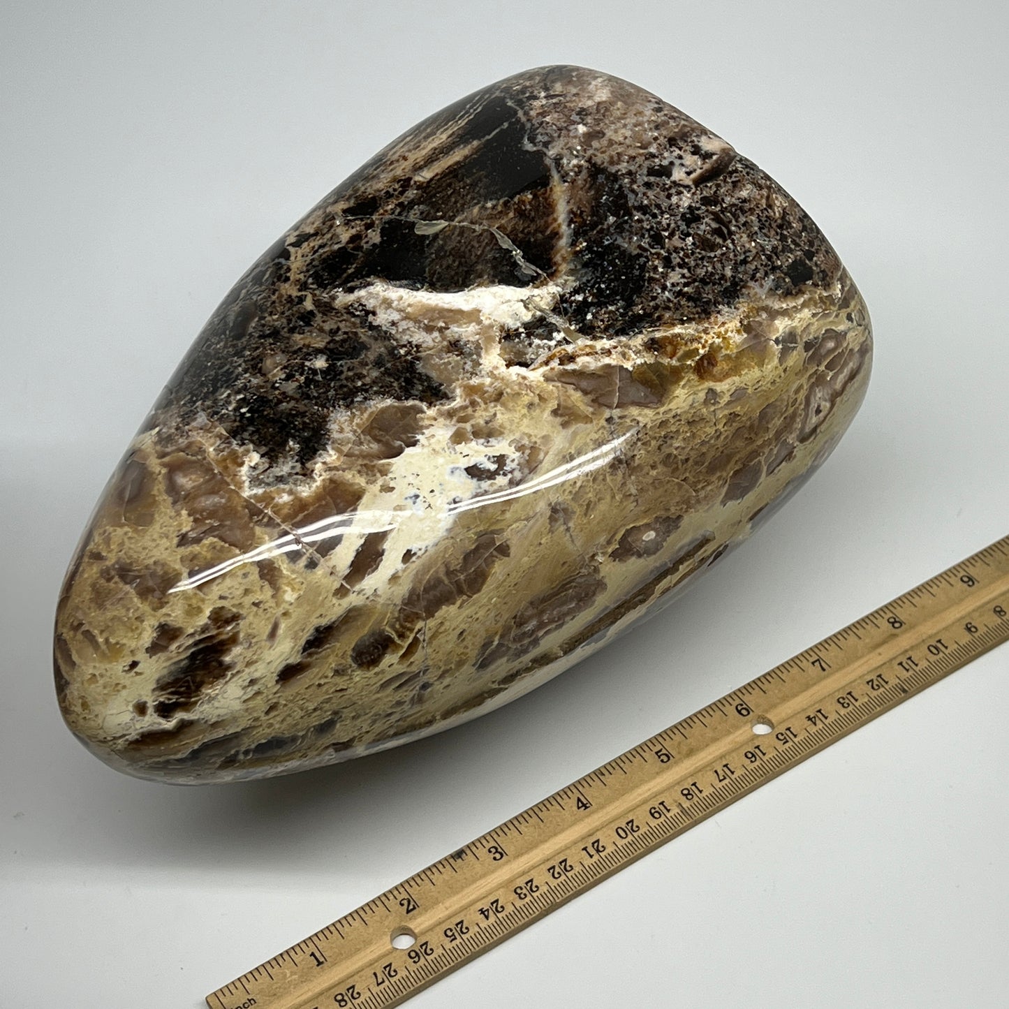 4030g,8.25"x6.5"x4.4" Black Opal Freeform Polished Gemstone @Madagascar,B21104