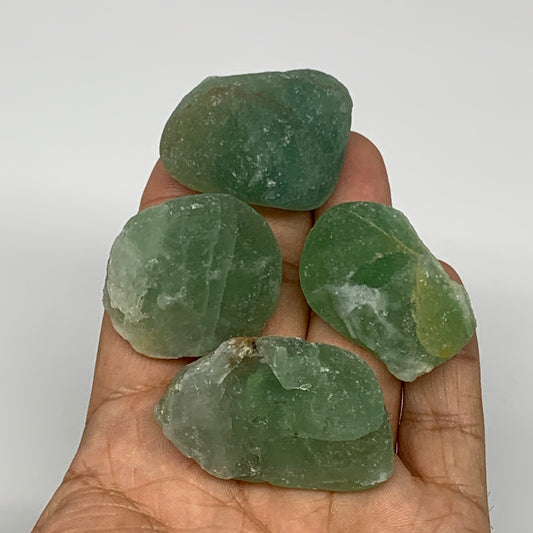 138.7g,1.3"-1.7", 4pcs, Fluorite Tumbled Rough/Semi- Polished @Mexico, B18736