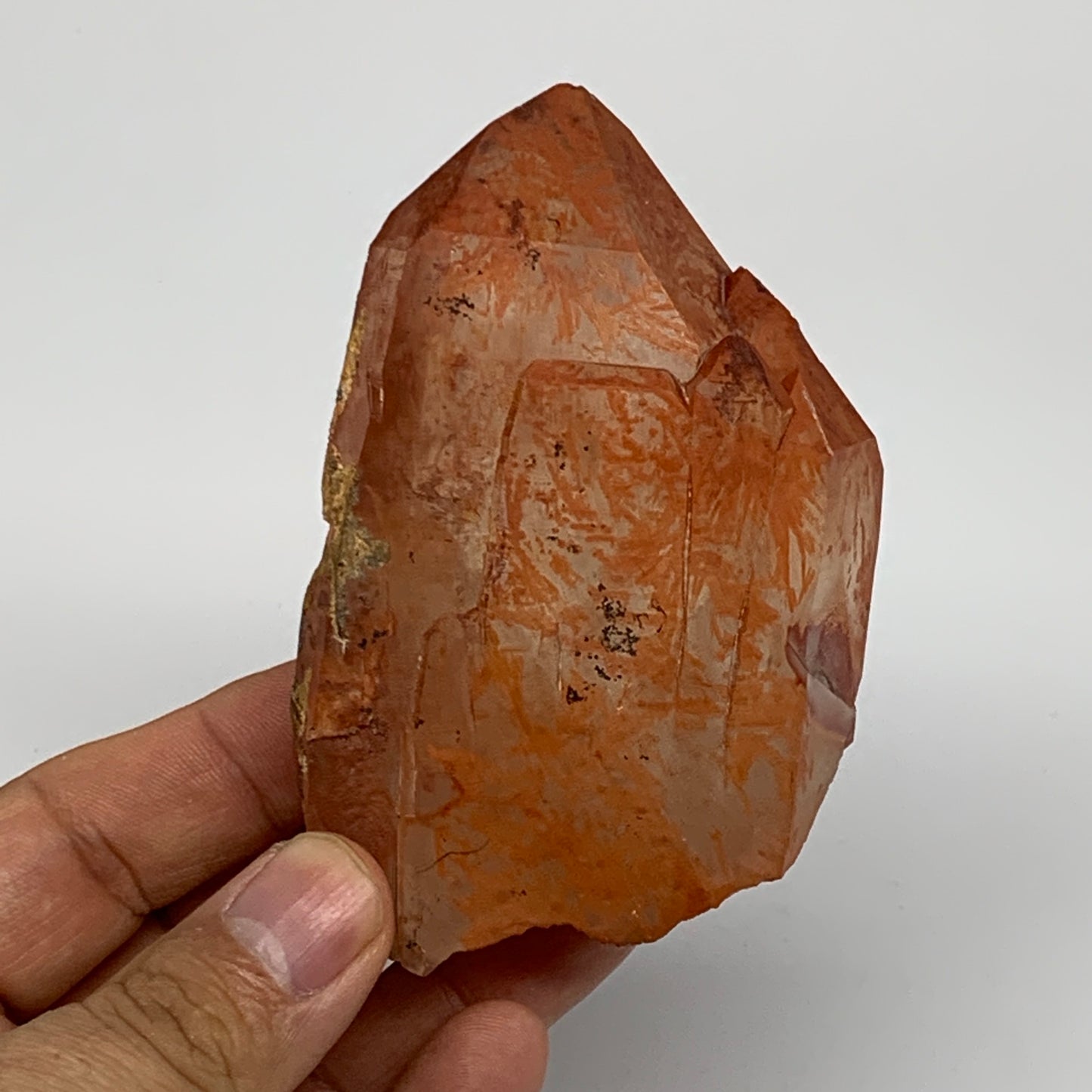 184.5g, 3.5"x2.4"x0.9", Natural Red Quartz Crystal Terminated @Morocco, B11496