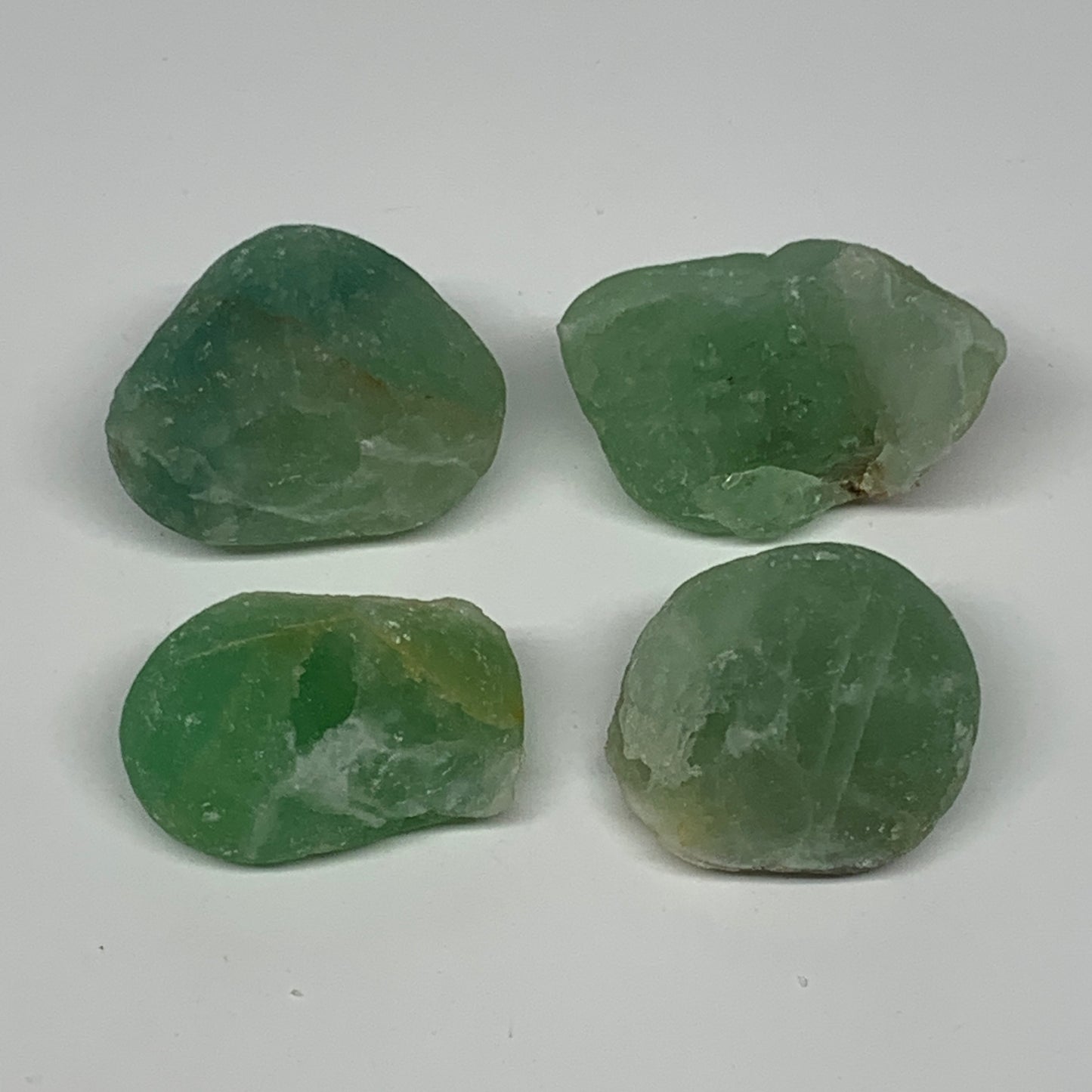 138.7g,1.3"-1.7", 4pcs, Fluorite Tumbled Rough/Semi- Polished @Mexico, B18736