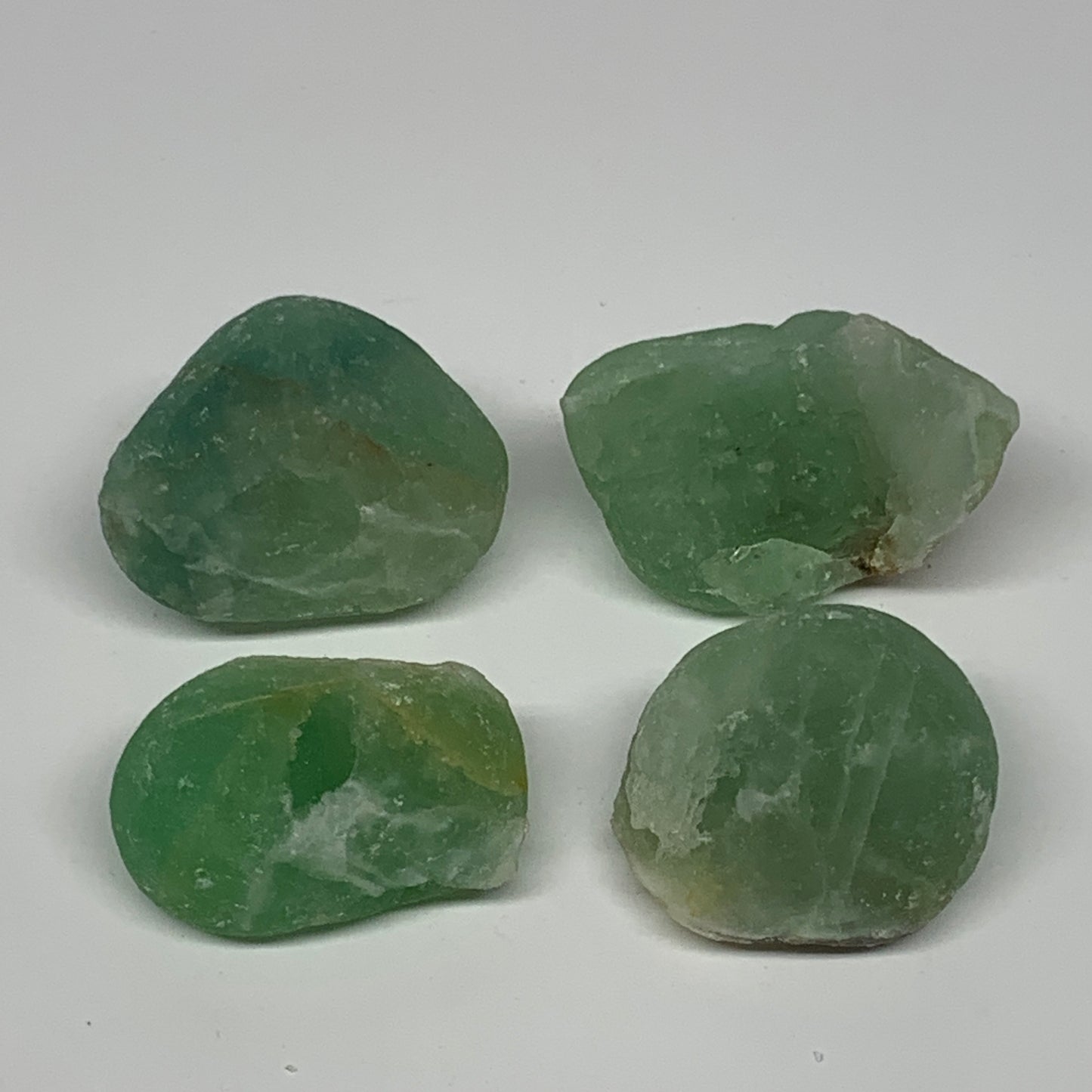 138.7g,1.3"-1.7", 4pcs, Fluorite Tumbled Rough/Semi- Polished @Mexico, B18736