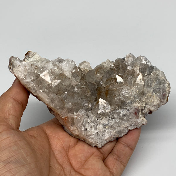 346g, 4.9"x1.9"x1.7", Rare Manganese Cluster With Quartz Mineral Specimen,B10663