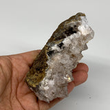 302g, 3.9"x2.3"x1.7", Rare Manganese Cluster With Quartz Mineral Specimen,B10664