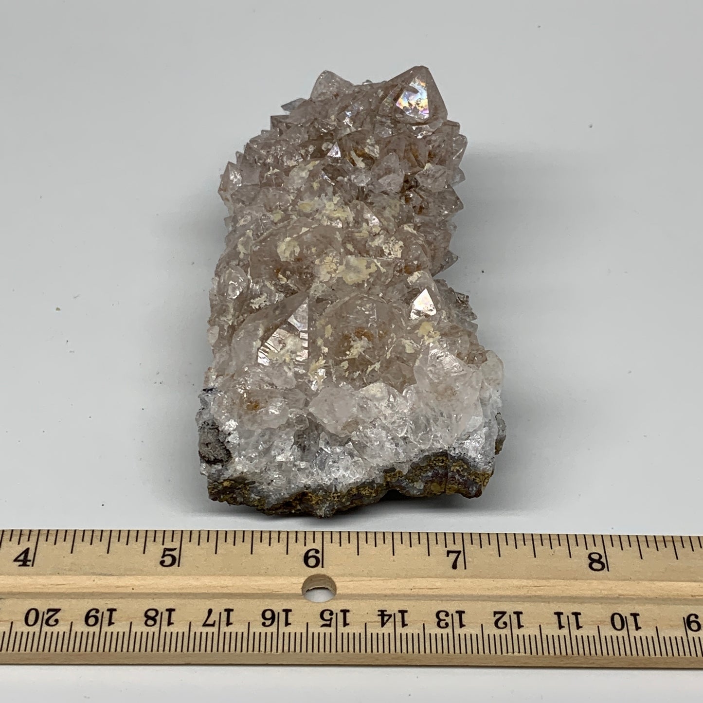 302g, 3.9"x2.3"x1.7", Rare Manganese Cluster With Quartz Mineral Specimen,B10664