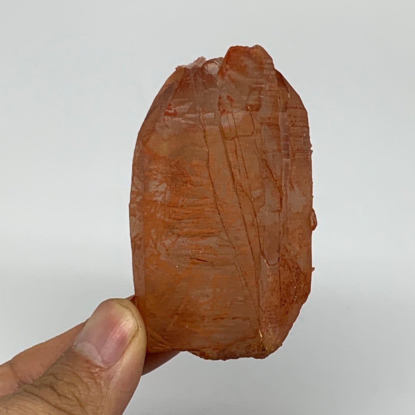 104.4g, 2.7"x1.7"x1.1", Natural Red Quartz Crystal Terminated @Morocco, B11499