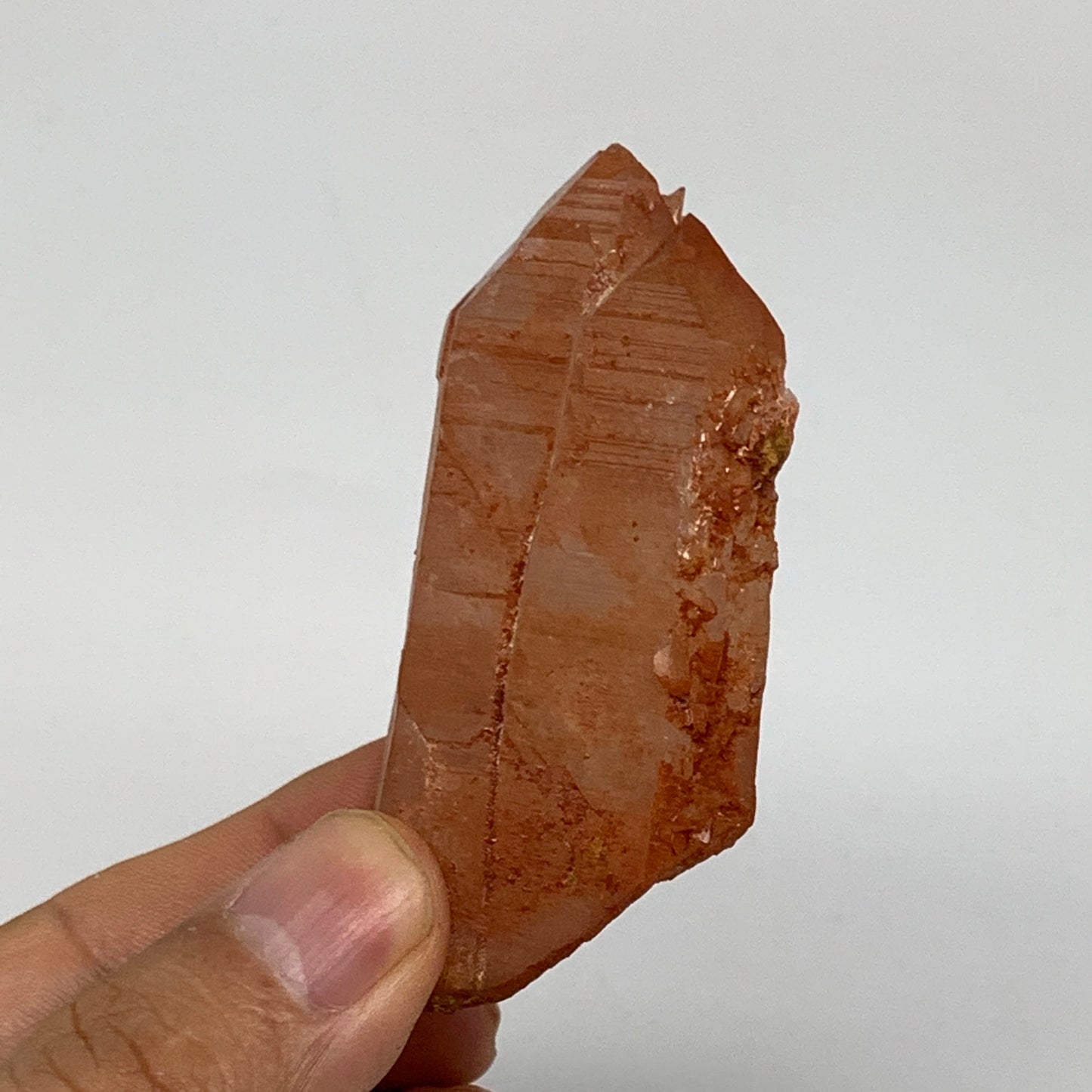 104.4g, 2.7"x1.7"x1.1", Natural Red Quartz Crystal Terminated @Morocco, B11499