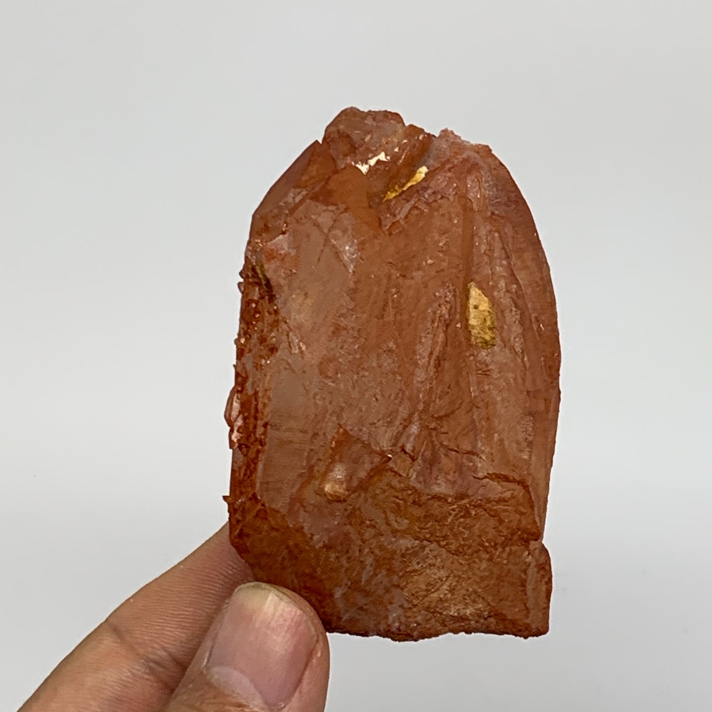 104.4g, 2.7"x1.7"x1.1", Natural Red Quartz Crystal Terminated @Morocco, B11499