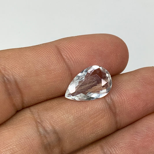 3.7cts, 15mmx9mmx4mm, Aquamarine Crystal Facetted Stone Loose @Pakistan,CTS129