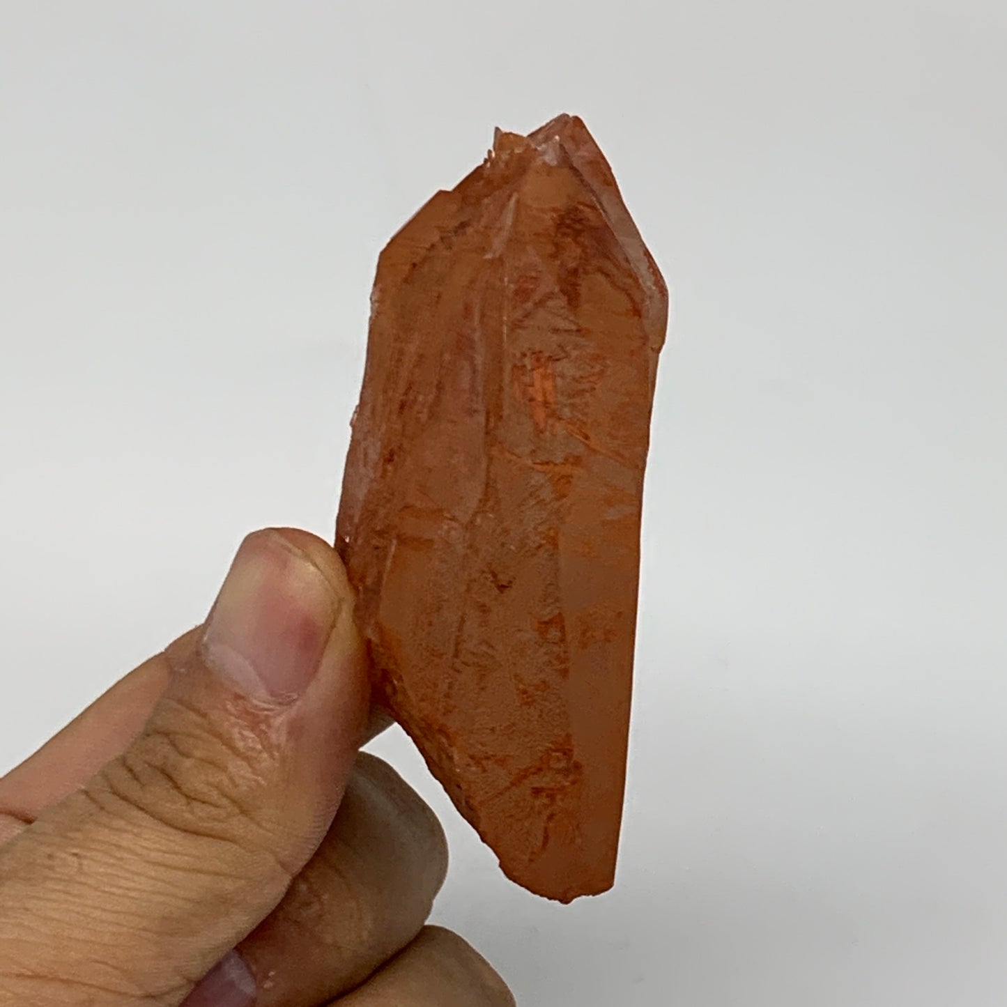 104.4g, 2.7"x1.7"x1.1", Natural Red Quartz Crystal Terminated @Morocco, B11499