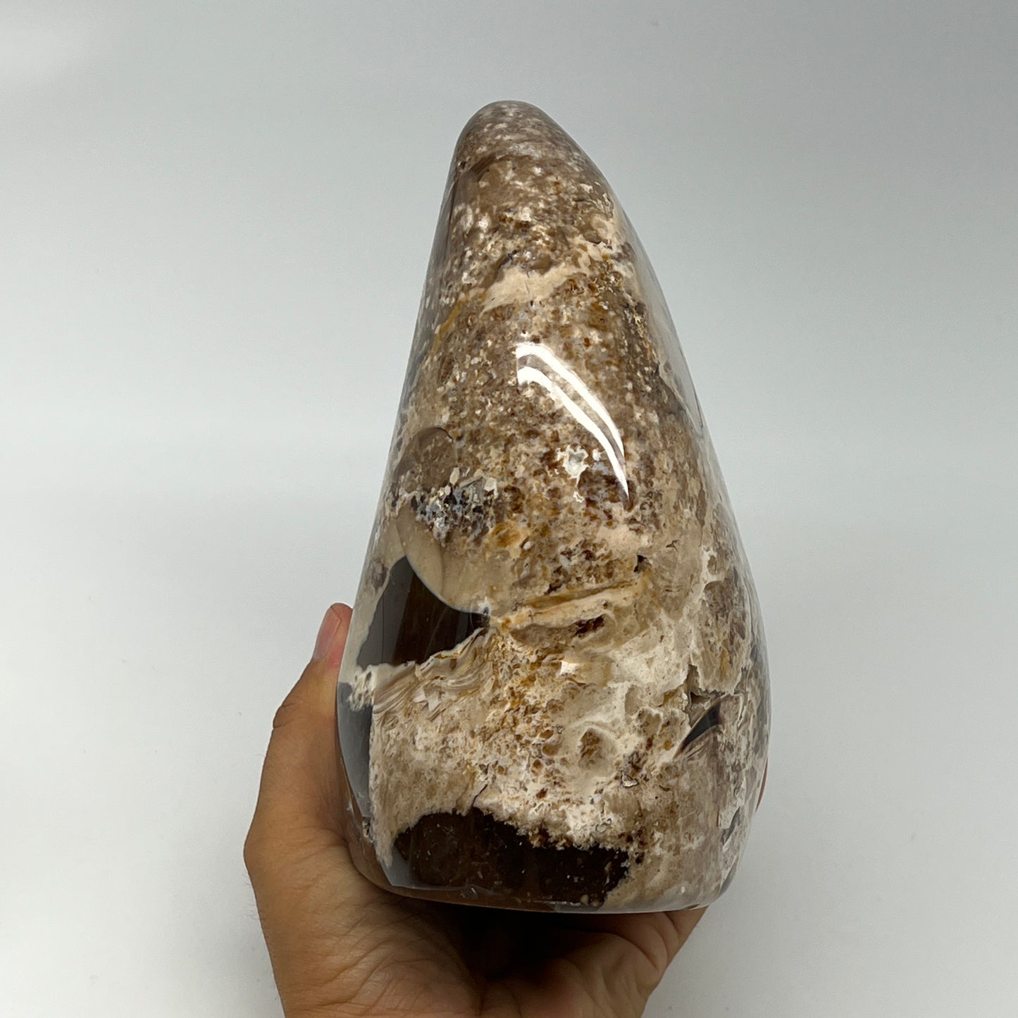 2565g,7"x5.2"x3.6" Black Opal Freeform Polished Gemstone @Madagascar,B21109