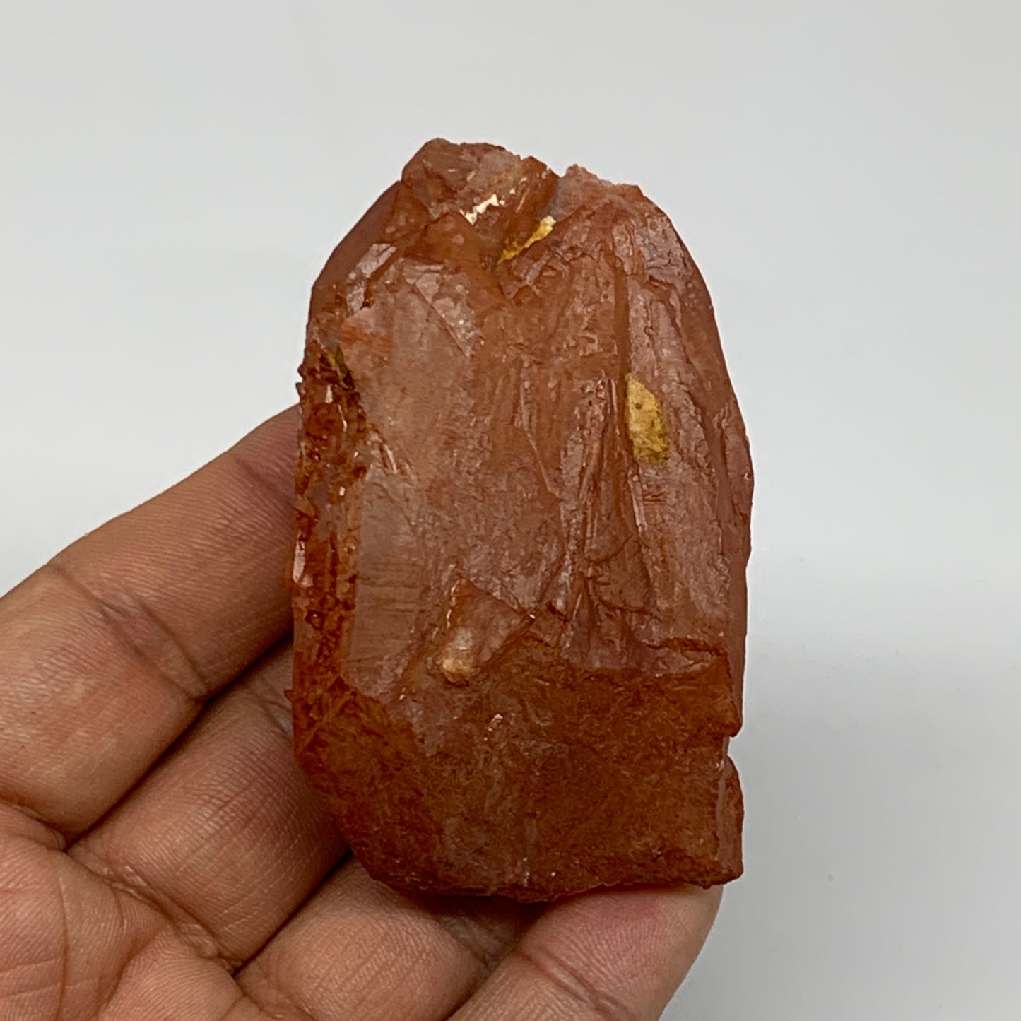 104.4g, 2.7"x1.7"x1.1", Natural Red Quartz Crystal Terminated @Morocco, B11499