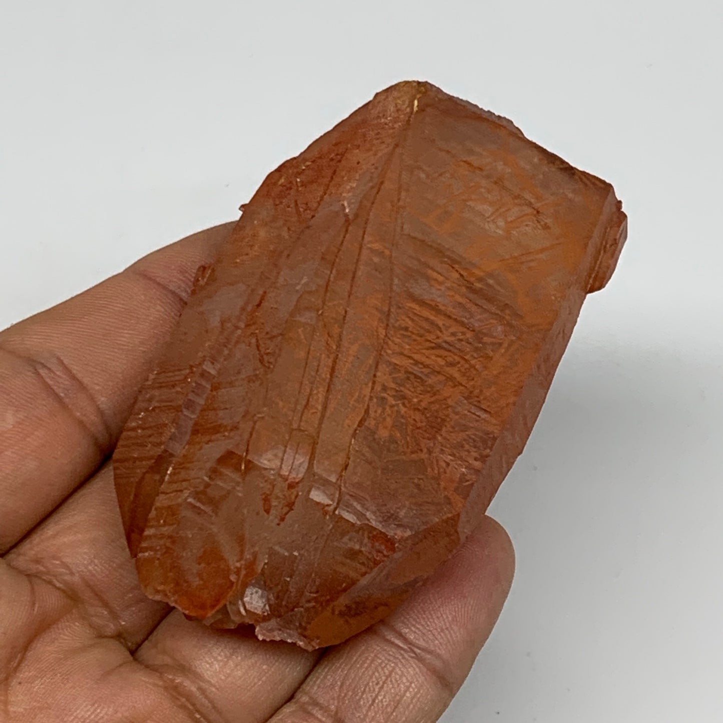 104.4g, 2.7"x1.7"x1.1", Natural Red Quartz Crystal Terminated @Morocco, B11499