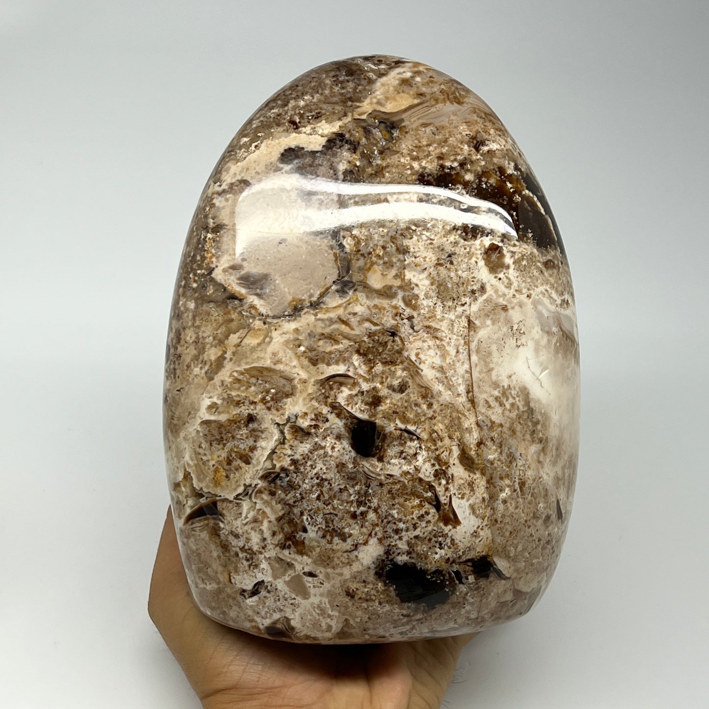 2565g,7"x5.2"x3.6" Black Opal Freeform Polished Gemstone @Madagascar,B21109