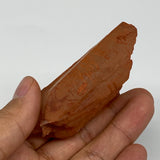 104.4g, 2.7"x1.7"x1.1", Natural Red Quartz Crystal Terminated @Morocco, B11499