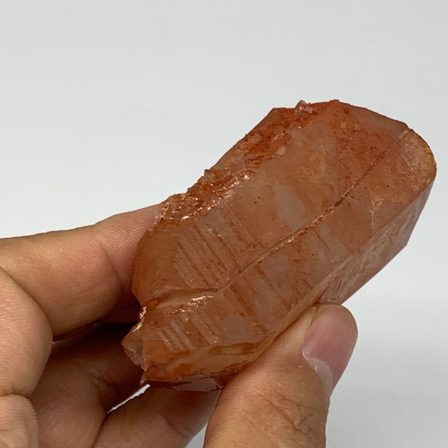 104.4g, 2.7"x1.7"x1.1", Natural Red Quartz Crystal Terminated @Morocco, B11499